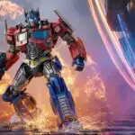 Optimus Prime Charging Through Cybertron Firestorm