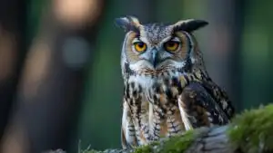 Owl Looking At Camera
