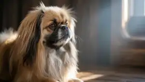Pekingese Dog Long Hair Fluffy
