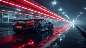 Porsche 918 Spyder Weissach Rear With Top Exhausts