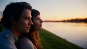 Quiet Sunset Moment by the Riverside