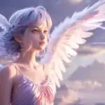 Radiant Anime Angel With Soft Halo Glow