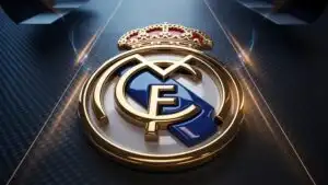 Real Madrid Golden Crest on Black