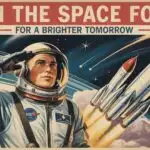 Retro Space Propaganda Poster Design
