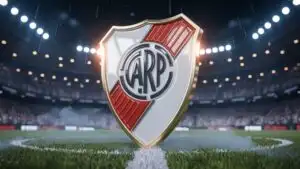 River Plate Red Diagonal Shield