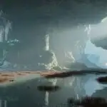 Shadow Creature in Foggy Swamp