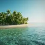 Small Island With Crystal Blue Water