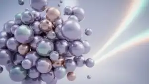 Soft Gradient Sphere Cluster Floating Weightlessly