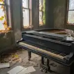 Soft Light Over Abandoned Piano