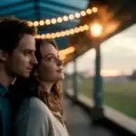 Soft Moment Under Strings of Warm Lights