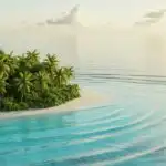 Solitary Islet Surrounded by Turquoise Waters