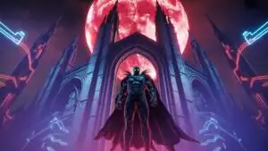 Spawn Emerging From Dark Cyber Cathedral