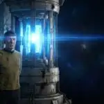 Spock Standing Before Warp Core Light