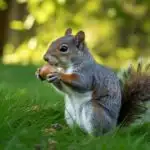 Squirrel Eating A Nut