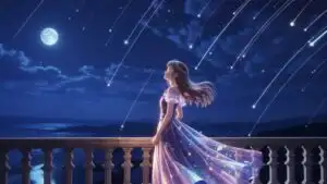Starfall Princess Girl In Celestial Dress