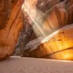 Sunlit Canyon Walls