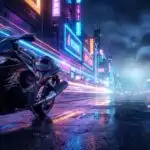 Suzuki Hayabusa Black Speed Shot