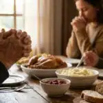 Thanksgiving Family Hands Prayer Meal