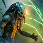 The Predator Emerging From Jungle Neon Mist