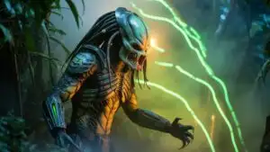 The Predator Emerging From Jungle Neon Mist