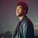 The Weeknd Standing Under Red Rain