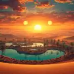 Two Suns Over Desert Fantasy World