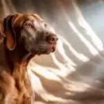 Vizsla Dog Elegant and Focused