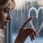 Window Fogged With Finger Trace