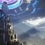 Wizard Tower With Storm Clouds Above