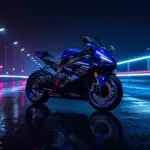 Yamaha R1 Blue Sport Moto