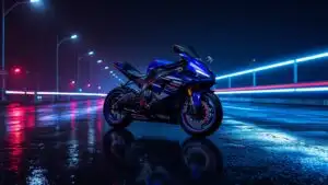 Yamaha R1 Blue Sport Moto