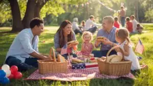 4th of July Picnic Outdoors Family Fun