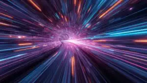 Abstract Light Speed Travel Effect