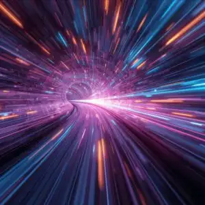 Abstract Light Speed Travel Effect