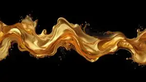 Abstract Liquid Gold Flow Rich Texture