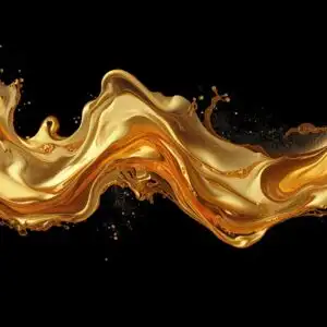 Abstract Liquid Gold Flow Rich Texture