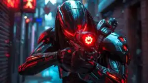 Apex Hunter Bot Targeting Through Red Holo Sight