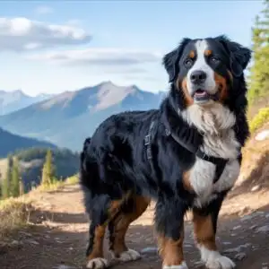 Bernese Mountain Dog Hiking Trip