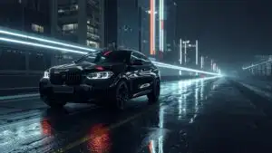 BMW X6 Black Luxury SUV Street