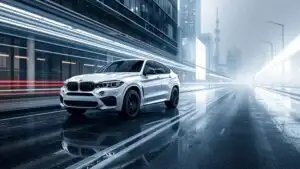 BMW X6 White Luxury SUV Street