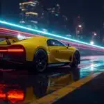 Bugatti Chiron Pur Sport Yellow Night