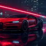 Bugatti Chiron Red City Glow