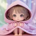 Cute Anime Girl With Oversized Hoodie