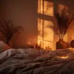 Dim Room with Warm Light