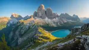 Dolomites Italy Mountain Peaks Hiking Alpine View
