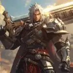 Final Fantasy Style Warrior With Giant Sword