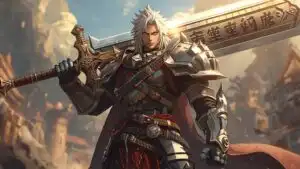 Final Fantasy Style Warrior With Giant Sword