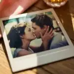Kiss in the Polaroid Frame