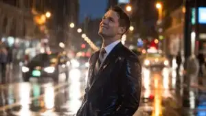 Man Standing in Rain