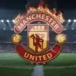 Manchester United Burning Trident Logo